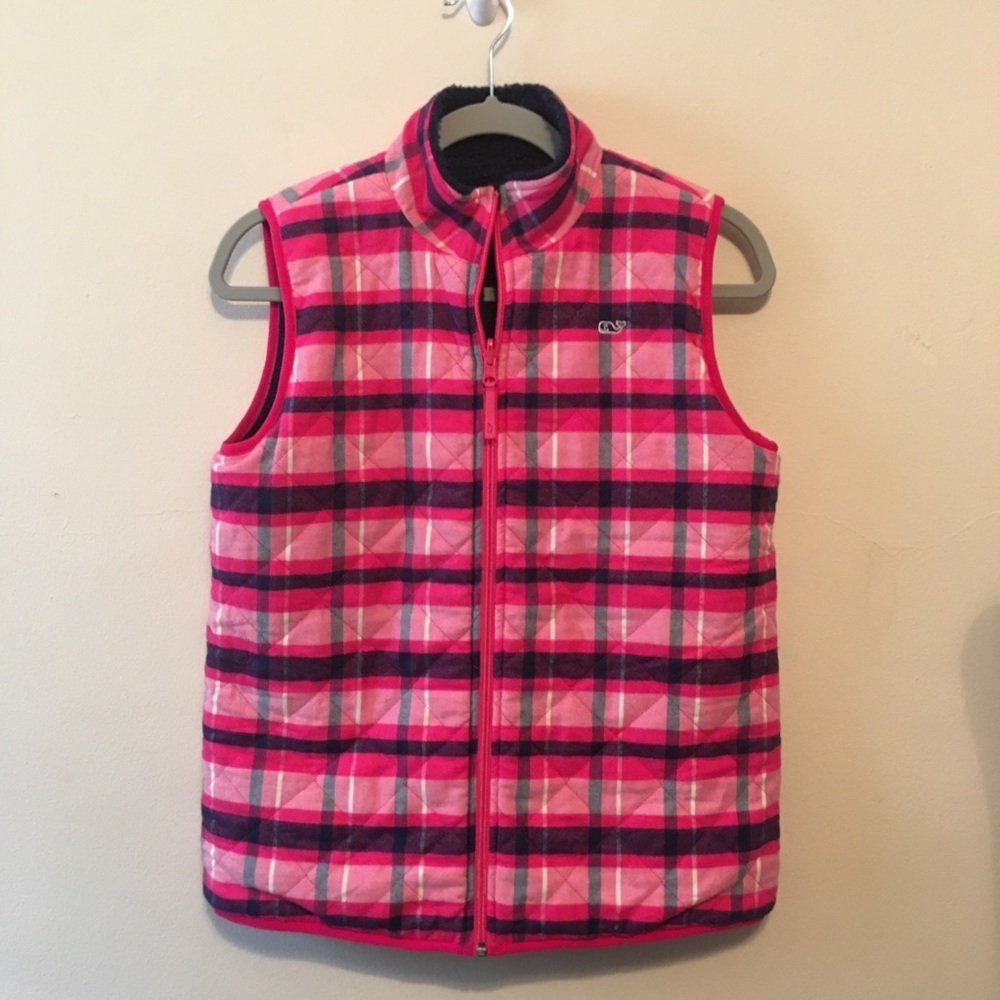 Vineyard Vines Reversible Vest Plaid Size Medium - Picture 1 of 10